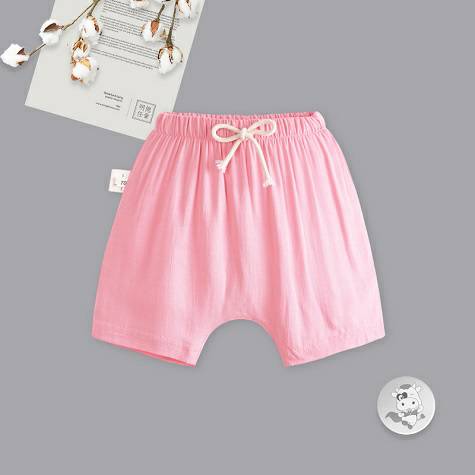 Verantwortung bayi perempuan Eropa dan Amerika angin musim panas anti-nyamuk PP celana pendek merah muda