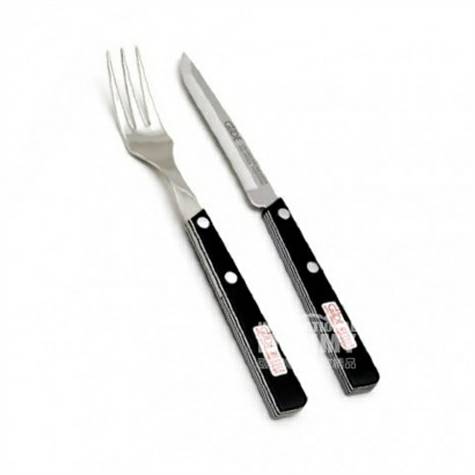GUDE pisau gigi dan garpu bergerigi Jerman yang terbuat dari Jerman set versi luar negeri