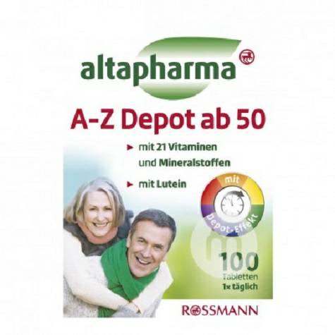 Altapharma Jerman Altapharma tablet multivitamin lebih dari 50 tahun edisi Luar Negeri