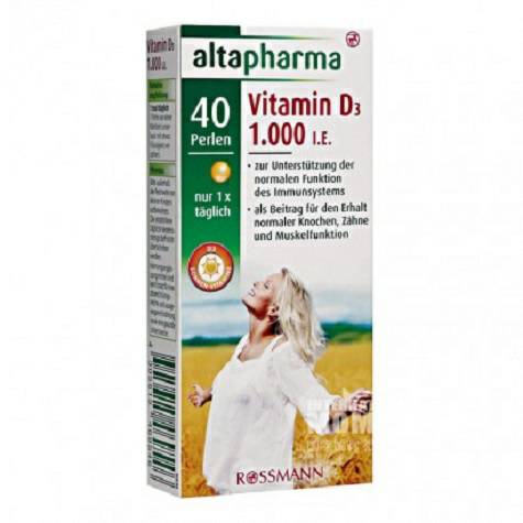 Altapharma Jerman Altapharma Vitamin D3 Kapsul Versi Luar Negeri