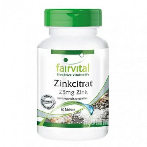 Fairvital German Organic Zinc Citrate Tablets Edisi Luar Negeri