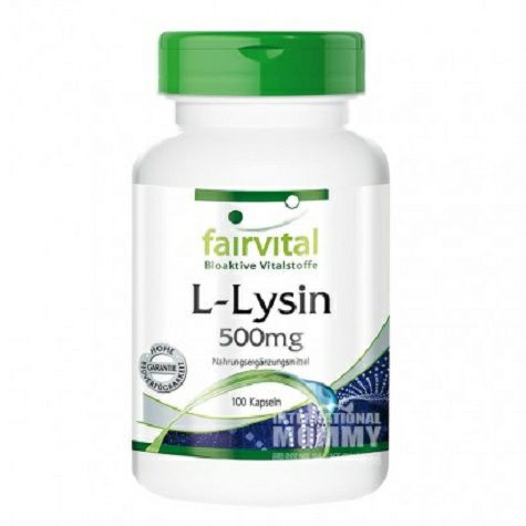 Fairvital Versi kapsul L-lysine dosis tinggi Jerman di luar negeri