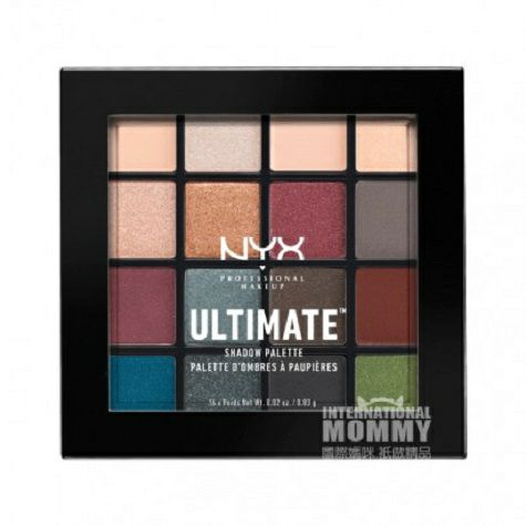 NYX American NYX nude makeup palet eyeshadow 16 warna versi luar neger...