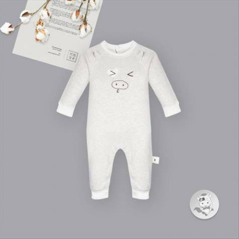 Verantwortung bayi laki-laki dan perempuan organik jumpsuit romper Eropa nakal betis (2 paket)