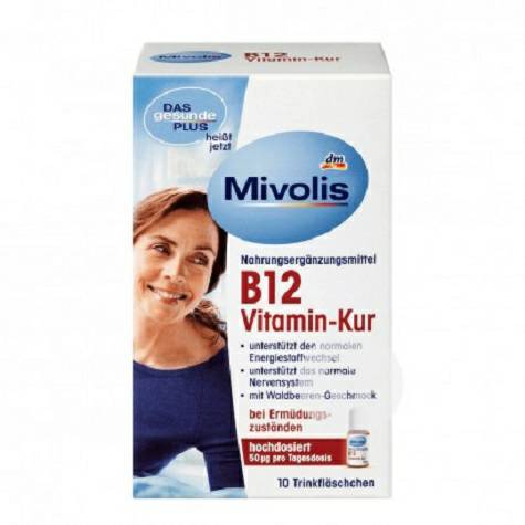 Mivolis Jerman Mivolis Vitamin B12 Suplemen Energi Solusi Lisan Versi Luar Negeri
