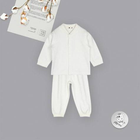 Verantwortung pria dan wanita bayi piyama katun organik layanan rumah Eropa klasik jaket setelan celana