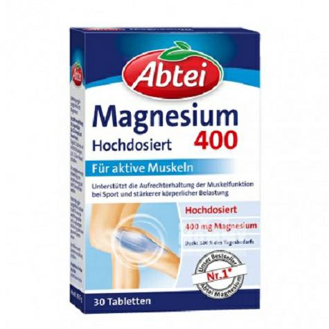 Abtei Jerman Abtei Magnesium 400 Kekuatan Otot Tablet Suplemen Magnesium Versi Luar Negeri