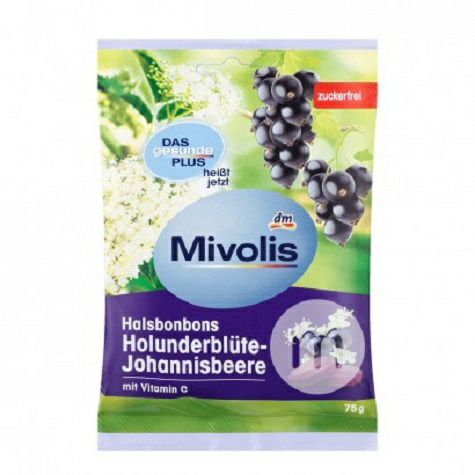 Mivolis Jerman Mivolis Elderflower Throat Lozenges * 5 Versi Luar Negeri