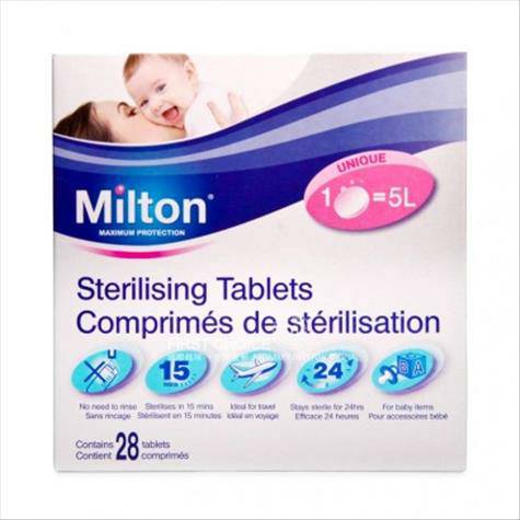 Milton British tablet sterilisasi botol versi luar negeri