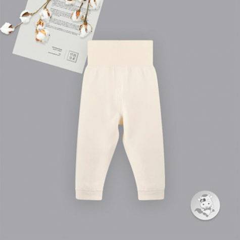 Verantwortung laki-laki dan perempuan bayi celana perut pinggang tinggi Eropa warna solid sederhana warna kopi (2 paket)