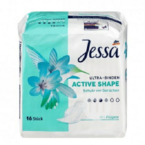Jessa Jerman Jessa lembut dan bebas aroma 4 tetes pembalut harian 16 b...