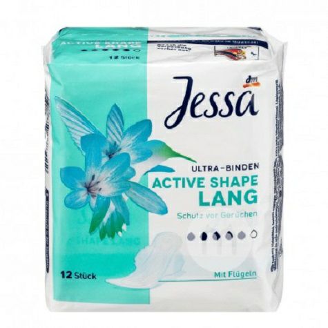 Jessa Jerman aroma lembut bebas 5 tetes air serbet sanitar dilanjutkan 12 Pack * 4 versi luar negeri