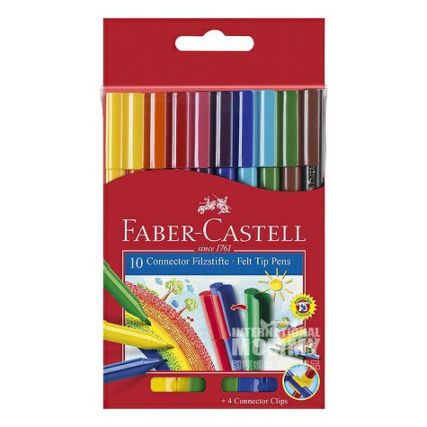FABER-CASTELL Jerman 10 warna dapat mengeja blok bangunan anak-anak ku...