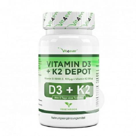 Vit4ever Jerman Vit4ever Vitamin D3 + K2 Kapsul Edisi Luar Negeri