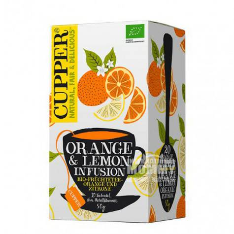 CUPPER Jerman organik lemon teh buah oren organik di luar laut Edition