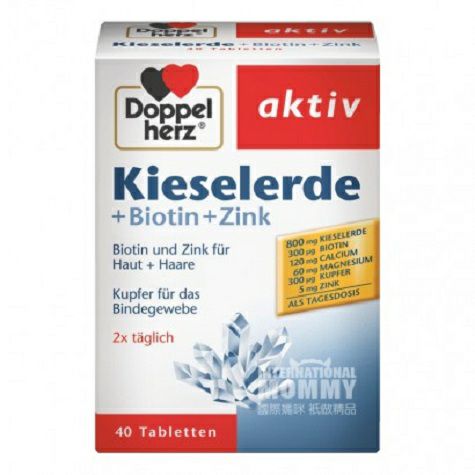 Doppelherz German Silicon + Biotin + Zinc Repairing Skin Skin Tablets ...