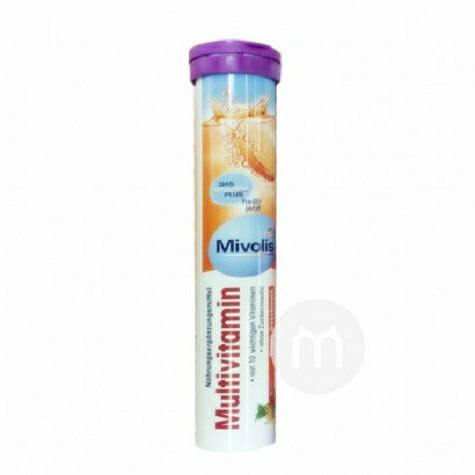 Mivolis Jerman Mivolis Tablet Multi-Vitamin Effervescent Jenis Bebas Gula * 2 Versi Luar Negeri
