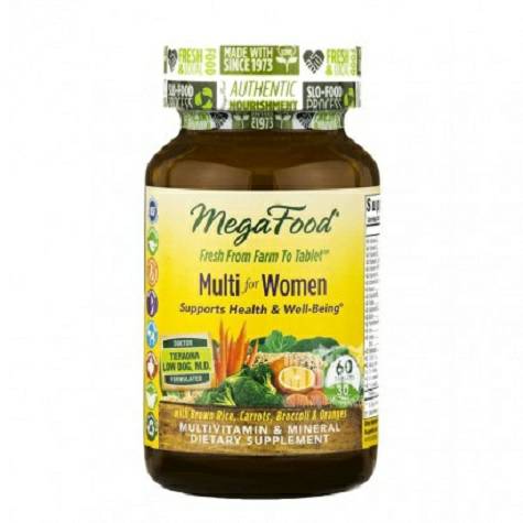 MegaFood vitamin dan kompleks mineral wanita Amerika 60 versi luar negeri
