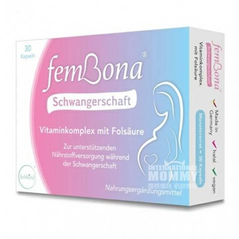 FemBona Jerman femBona kehamilan versi multivitamin dan asam folat di luar negeri