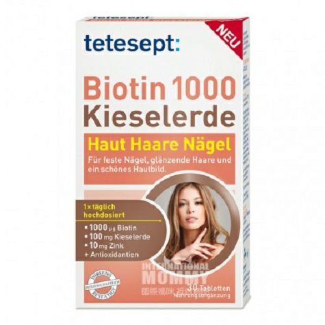 Tetesept Germany Tablet Tetesept Rambut Biotin Nutrisi yang Kuat Versi Luar Negeri