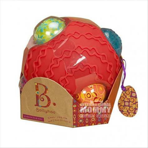 B.Toys Amerika B.Toys Bayi Tangan Grab Inflatable Haptic Ball Versi Lu...