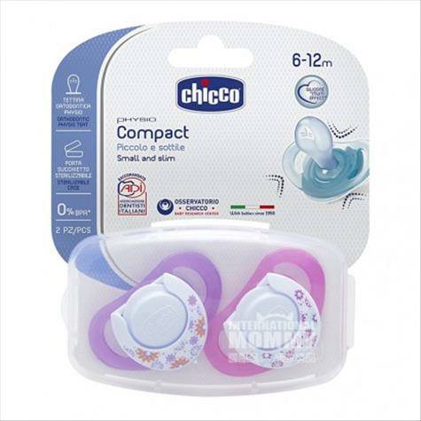 Chicco Itali bayi perempuan dot silikon empuk dua bungkus 6-12 bulan di luar negeri