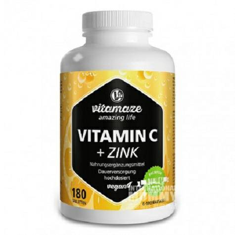 Vitamaze Amazing Life Germany VAL tablet vitamin C + seng 180 dosis tinggi versi luar negeri