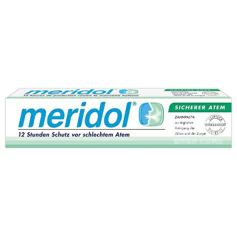 Meridol Jerman Meridol antibakteri pasta gigi anti-nafas kuat * 2 versi luar negeri
