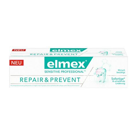 Elmex Jerman anti-alergi restorasi enamel pasta gigi versi luar negeri
