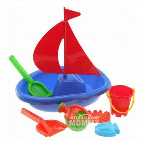 Bieco Jerman Bieco Pantai Toy Perahu Layar Set Alat 7 Piece Set Versi Luar Negeri