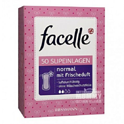 Facelle German Facelle harian jenis saniter pad bernapas dua tetes 50 ...