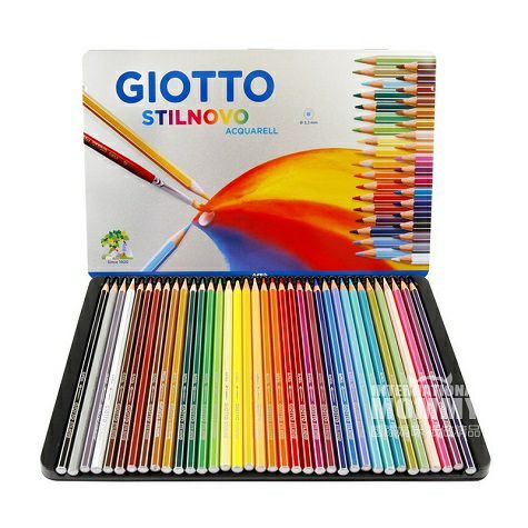 GIOTTO Italy GIOTTO 36-warna kotak besi pensil warna yang larut dalam air edisi luar negeri