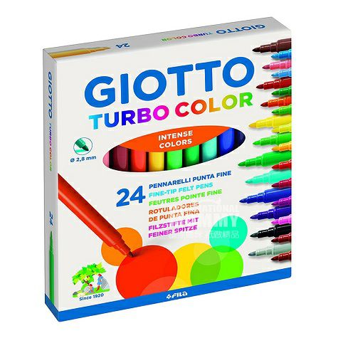 GIOTTO Italy GIOTTO 24 batang warna tipis pena cat air yang bisa dicuci di luar negeri