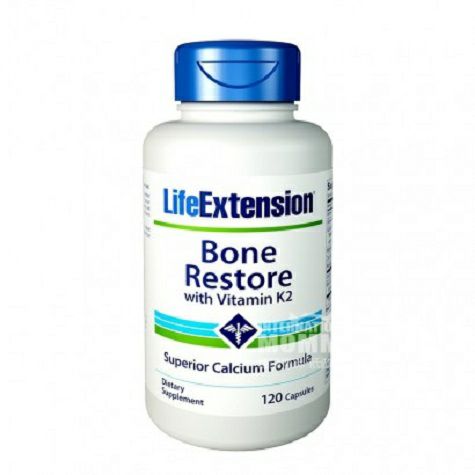 Life Extension American Life Extension Penguatan Tulang dan Vitamin K2 Kapsul Versi Luar Negeri