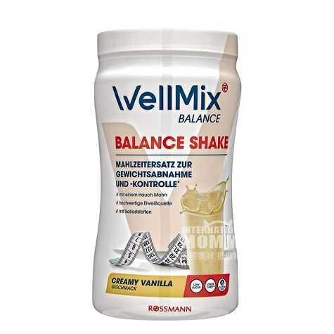 WellMix Germany WellMix bubuk protein pengganti nutrisi vanila berkualitas tinggi versi luar negeri