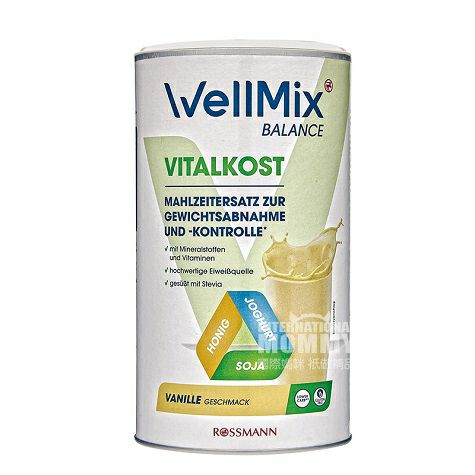 WellMix Jerman WellMix bubuk protein berkualitas tinggi pengganti tepung vanili versi luar negeri