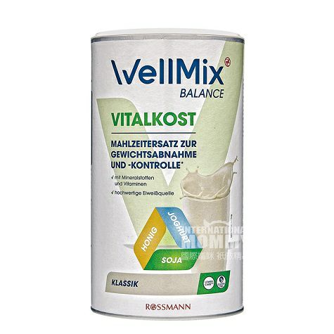 WellMix Jerman WellMix bubuk protein pengganti makanan asli berkualitas tinggi versi luar negeri