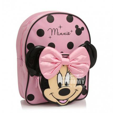 DISNEY Gadis Amerika Minnie Bow Backpack Pink Overseas Edition
