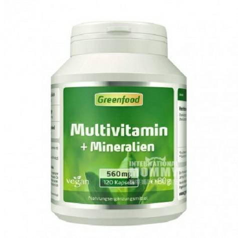 Greenfood Netherlands Greenfood multivitamin + mineral kapsul 120 kapsul versi luar negeri