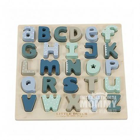 LITTLE DUTCH Jerman LITTLE DUTCH bayi puzzle alfabet kayu versi luar n...