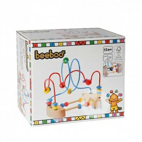 Beeboo Jerman Beeboo Baby Around the Bead Toy Pendidikan Versi Luar Negeri