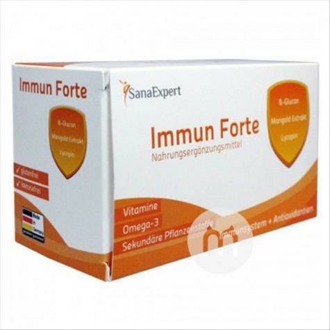 SanaExpert Jerman SanaExpert multivitamin omega-3 kapsul suplemen vers...