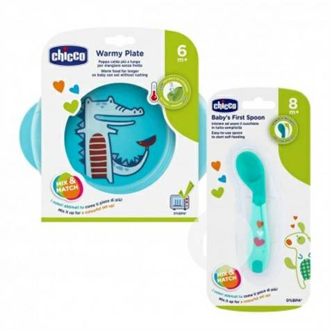 isolasi injeksi air Chicco anak-anak Italia non-slip sendok versi dua ...