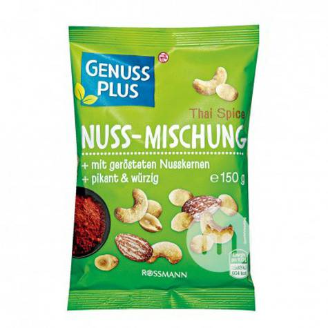 GENUSS PLUS GENUSS Jerman PLUS Thai Spice Blend Nuts 150g Versi Luar Negeri