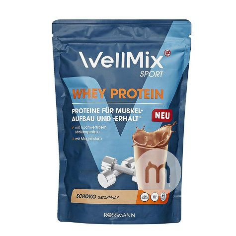 WellMix German WellMix Whey Protein Cokelat Rasa Bubuk Pengganti Makan...
