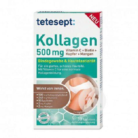 Tetesept Germany Tetesept Collagen 500mg Suplemen Gizi Versi Luar Negeri