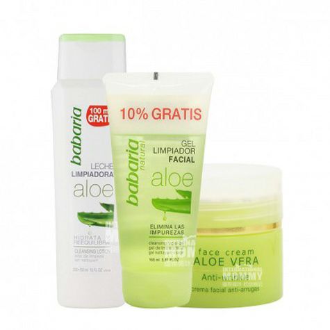 [3 bungkus] Babaria Spain Aloe Vera Pembersih Kontrol Minyak Jerawat +...