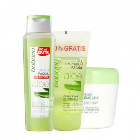 [3 paket] Babaria Spain Aloe Vera Kontrol Minyak Jerawat Pembersih Waj...