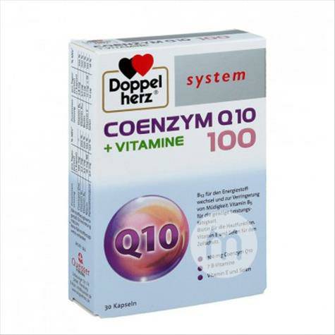 Doppelherz Jerman 100mg Koenzim Q10 + Vitamin Kapsul 30 Kapsul Versi Luar Negeri