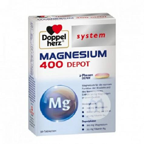 Doppelherz German Magnesium 400mg Tablet Versi Luar Negeri